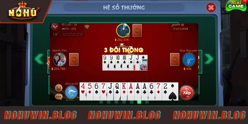 Các quy tắc tham gia Tiến lên đếm lá tại NOHUWIN