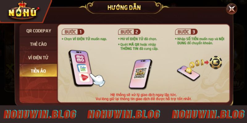 Tìm hiểu các điều kiện nạp tiền NOHUWIN quan trọng