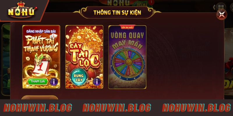 Những khuyến mãi hấp dẫn khi tham gia NOHUWIN